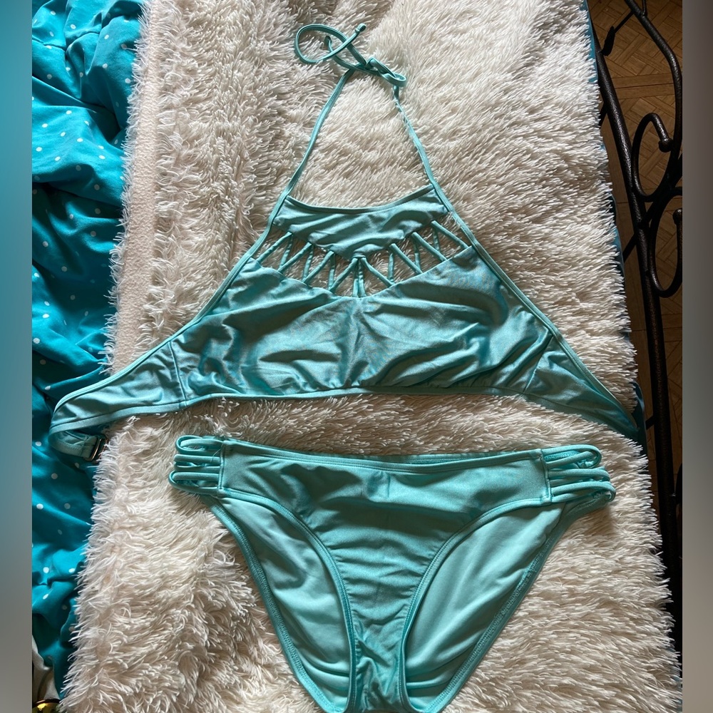 Sea foam green, Massimo Bikini, girls XL.